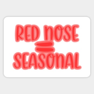 Red Nose = seasonal Sticker